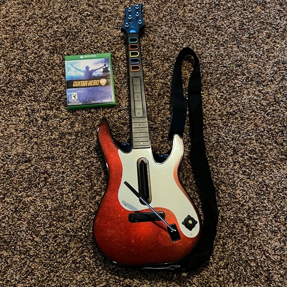 Video Games & Consoles Xbox One Guitar Hero Bundle Guitar And Game